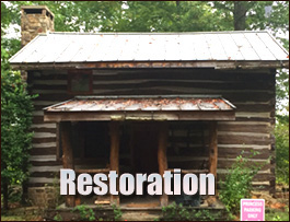 Historic Log Cabin Restoration  Church View, Virginia
